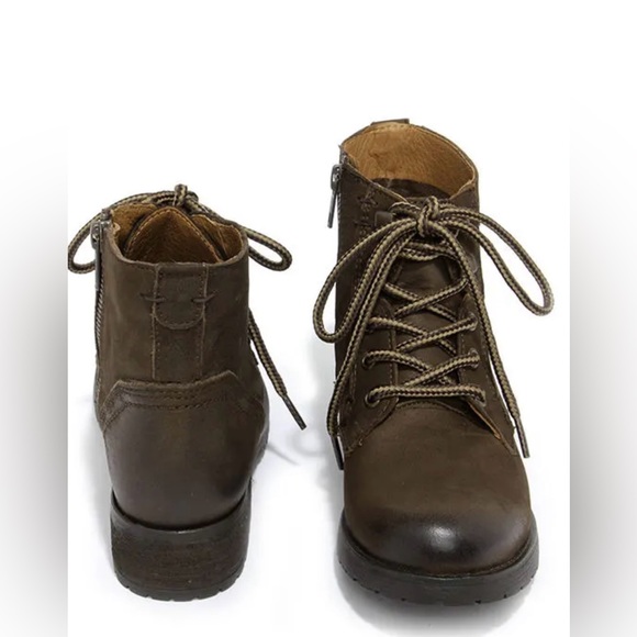 NWT Steve Madden Gobbin Brown Leather Ankle Boots - Picture 2 of 6